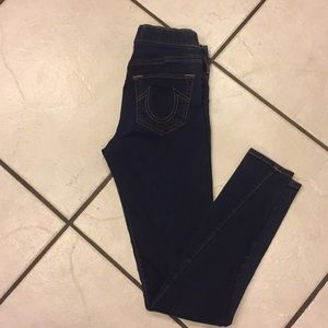 Skinny True Religion Leggings Jeans Blue